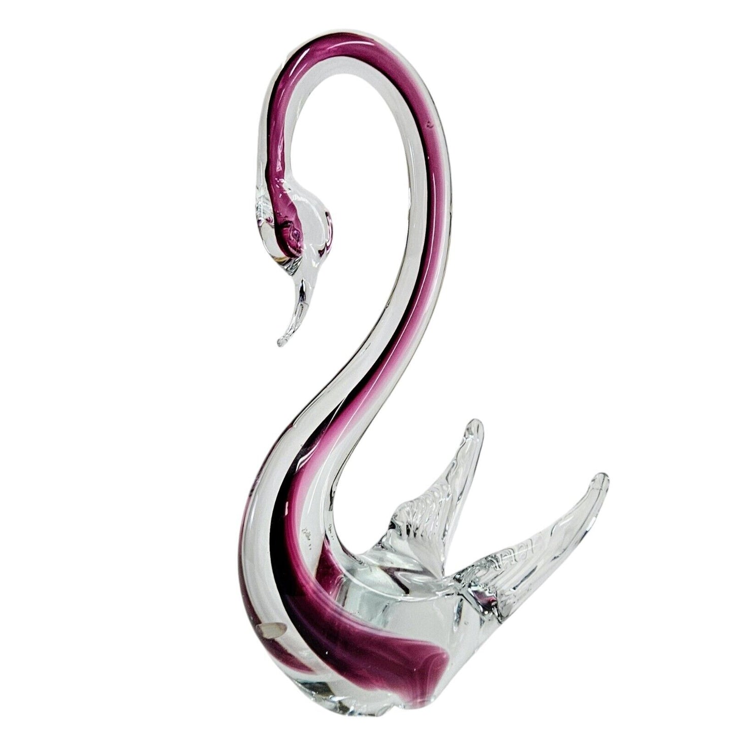 Murano Blown Glass Swan | Sommerso | Original Formia Vetri Di Murano Sticker