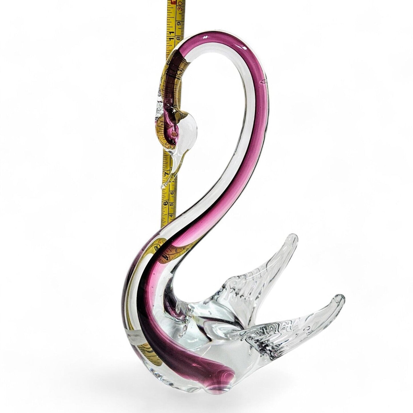 Murano Blown Glass Swan | Sommerso | Original Formia Vetri Di Murano Sticker