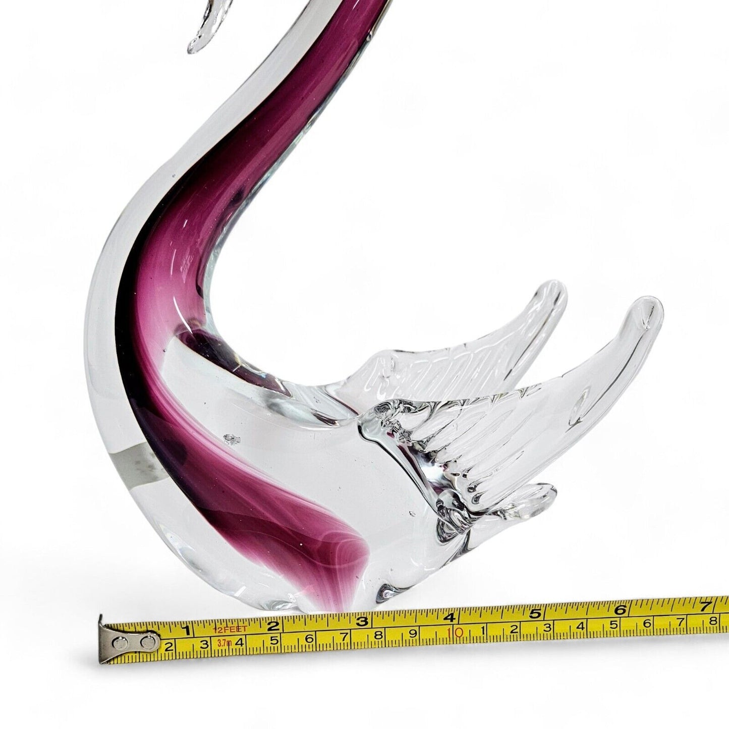Murano Blown Glass Swan | Sommerso | Original Formia Vetri Di Murano Sticker