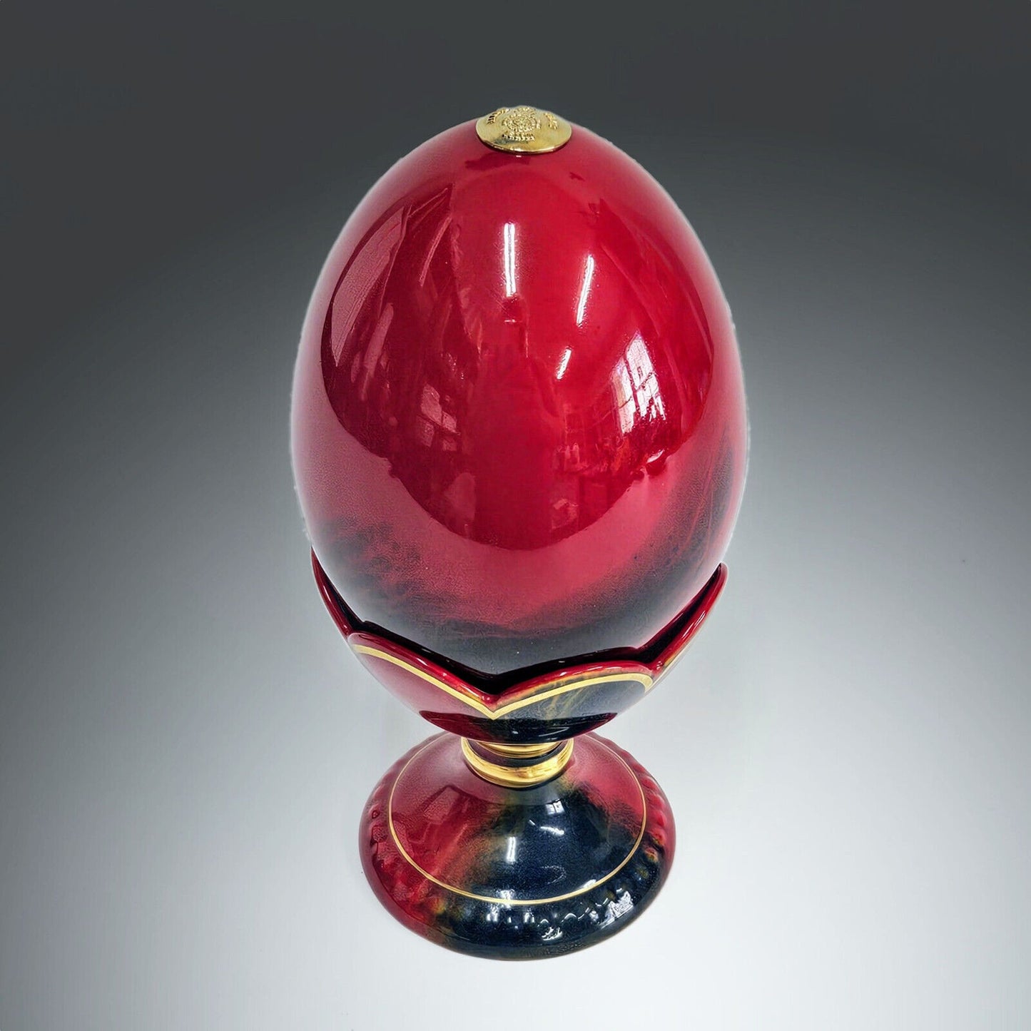 Royal Doulton Flambe Egg in Stand | Limited Edition | Collectors Gifts