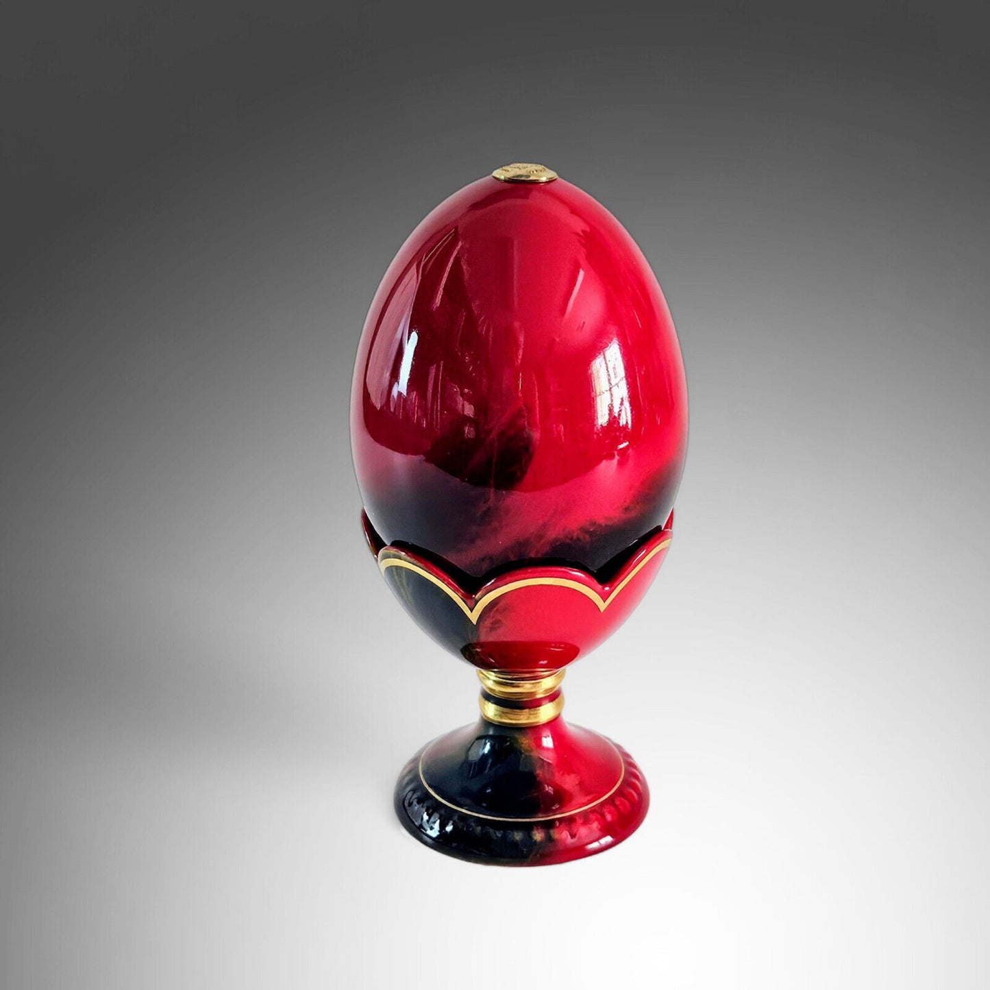 Royal Doulton Flambe Egg in Stand | Limited Edition | Collectors Gifts