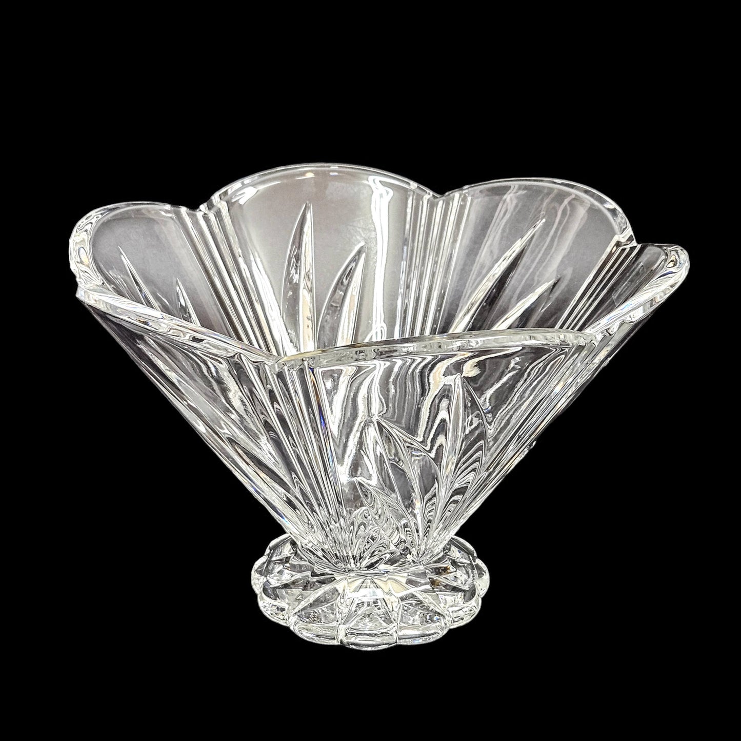 Waterford Marquis Crystal Canterbury Footed Bowl | Scalloped Rim | Wedding Gifts