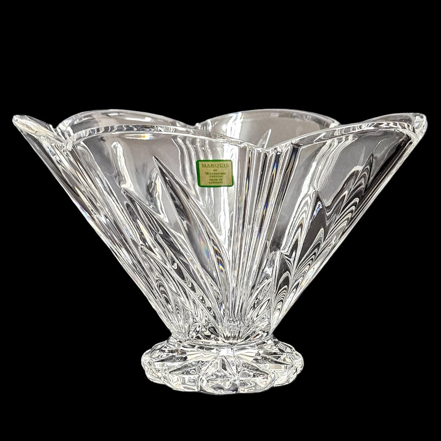 Waterford Marquis Crystal Canterbury Footed Bowl | Scalloped Rim | Wedding Gifts