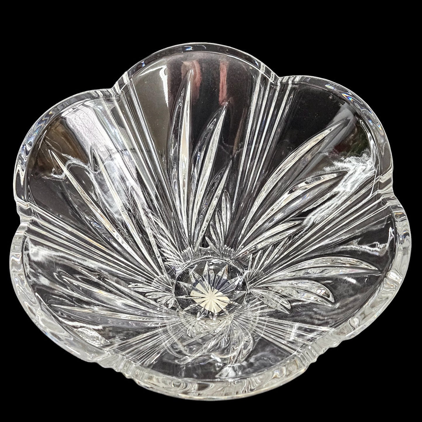 Waterford Marquis Crystal Canterbury Footed Bowl | Scalloped Rim | Wedding Gifts