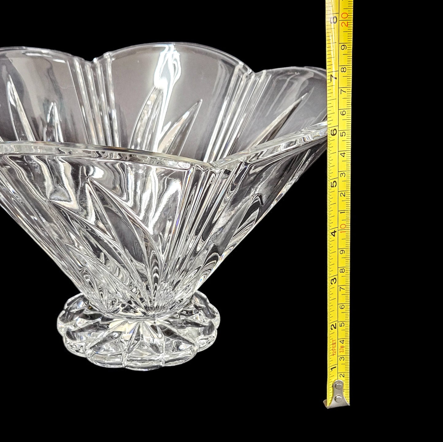 Waterford Marquis Crystal Canterbury Footed Bowl | Scalloped Rim | Wedding Gifts