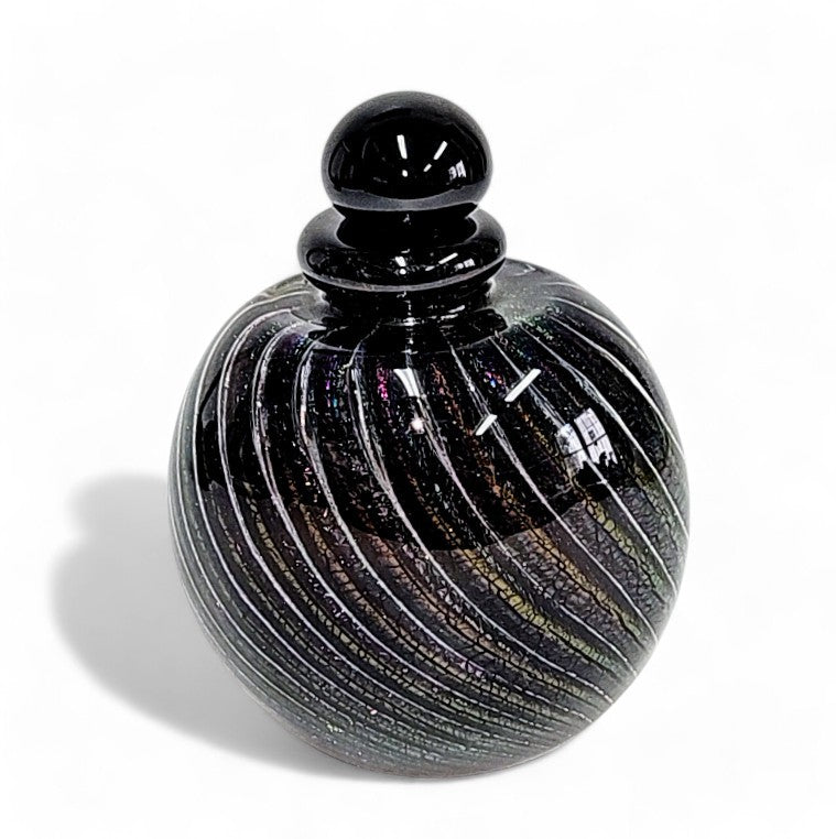 Robert Eickholt Cased Dichroic Glass Perfume Bottle Signed 1986