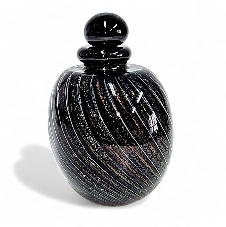 Robert Eickholt Cased Dichroic Glass Perfume Bottle Signed 1986