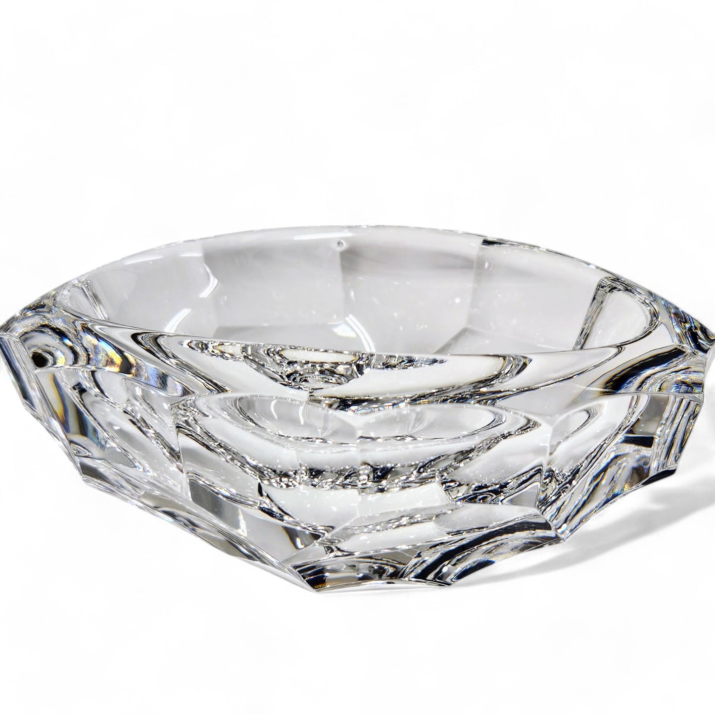 Steuben Mini Tortoise Shell Crystal Dish Bowl 