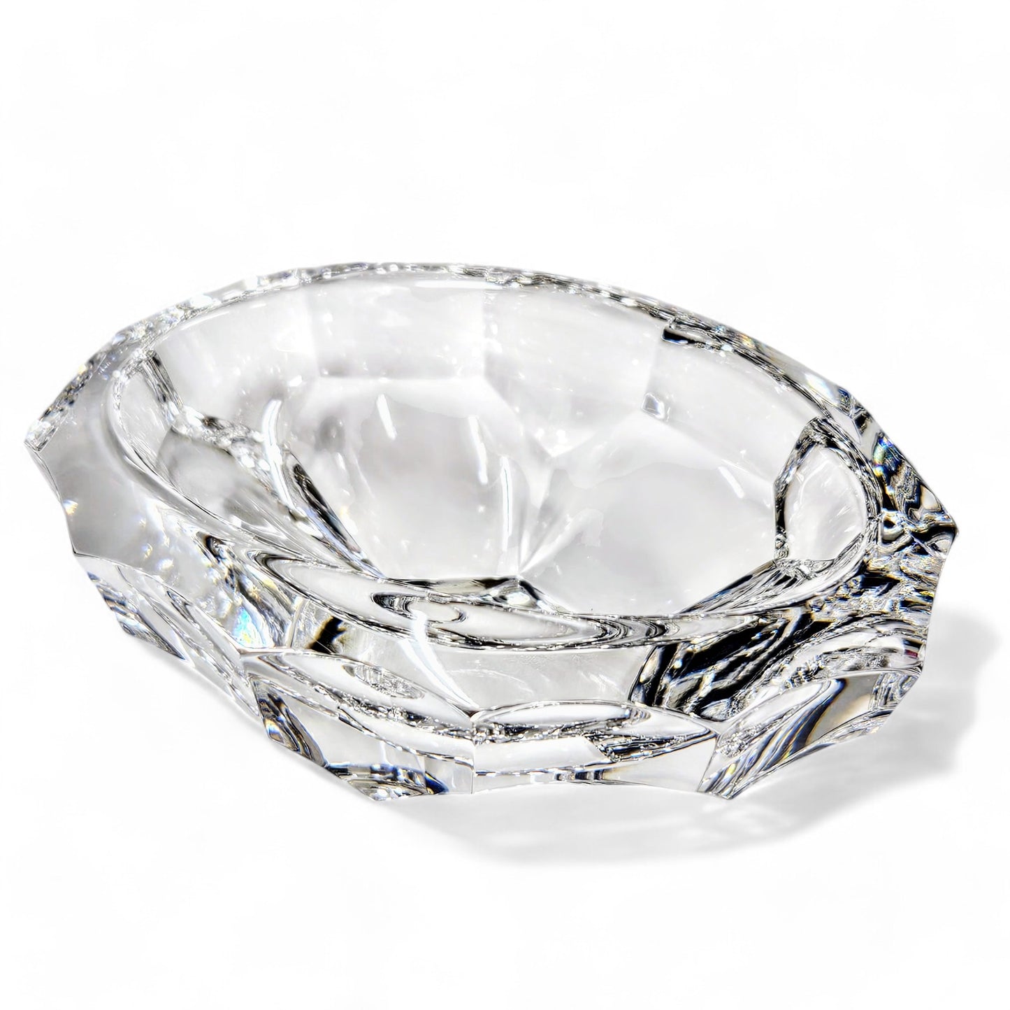 Steuben Mini Tortoise Shell Crystal Dish Bowl 