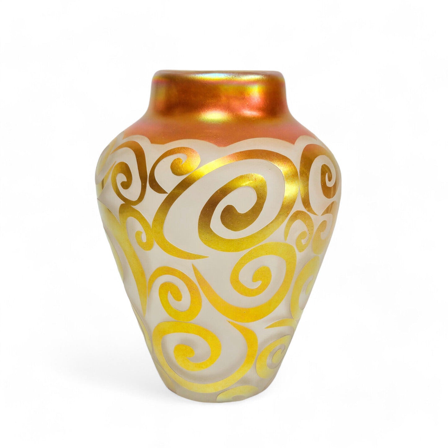 Correia Limited Edition Cameo Glass Art Vase | 77/500 | Blown Glass Vase