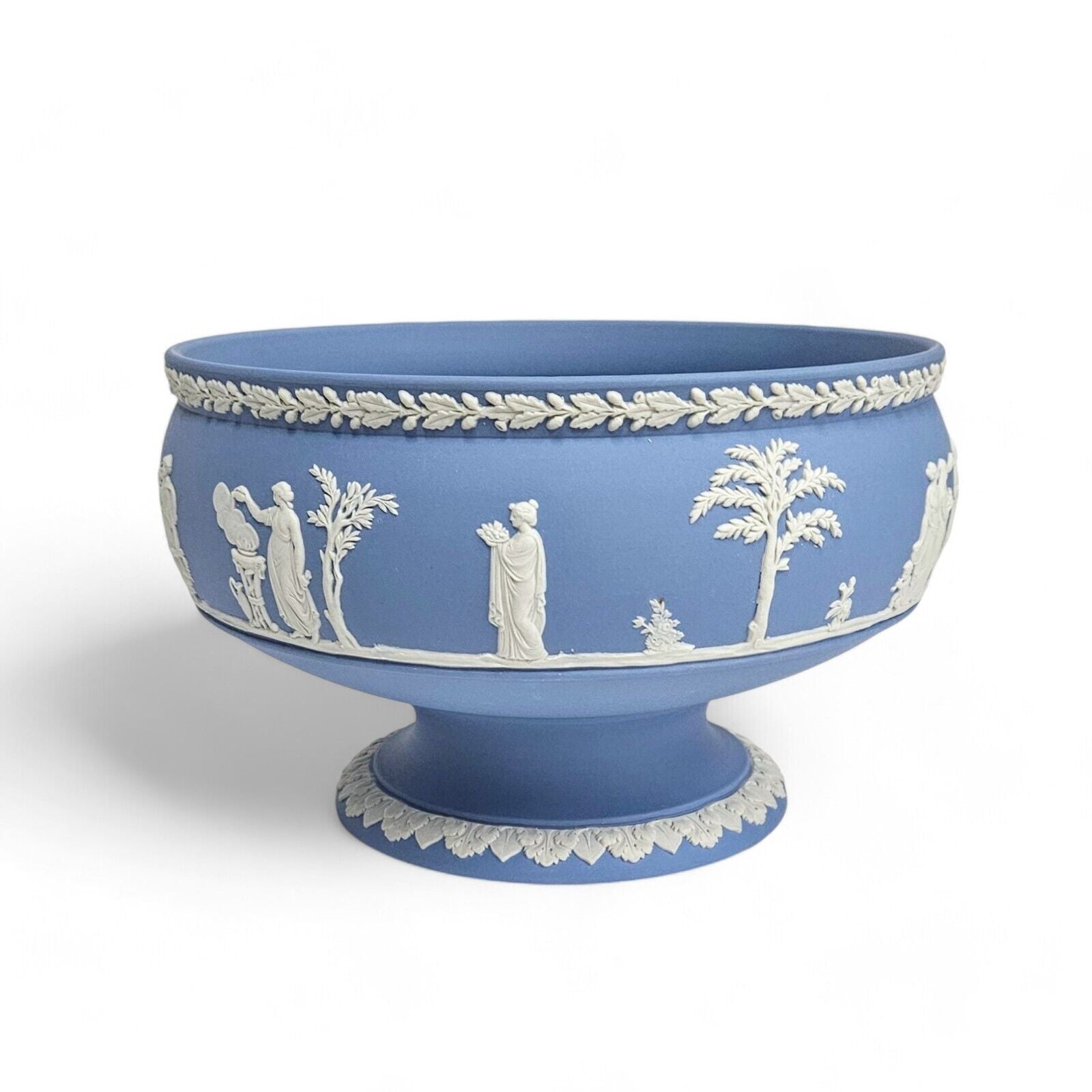 Wedgwood Jasperware England Blue Footed Bowl