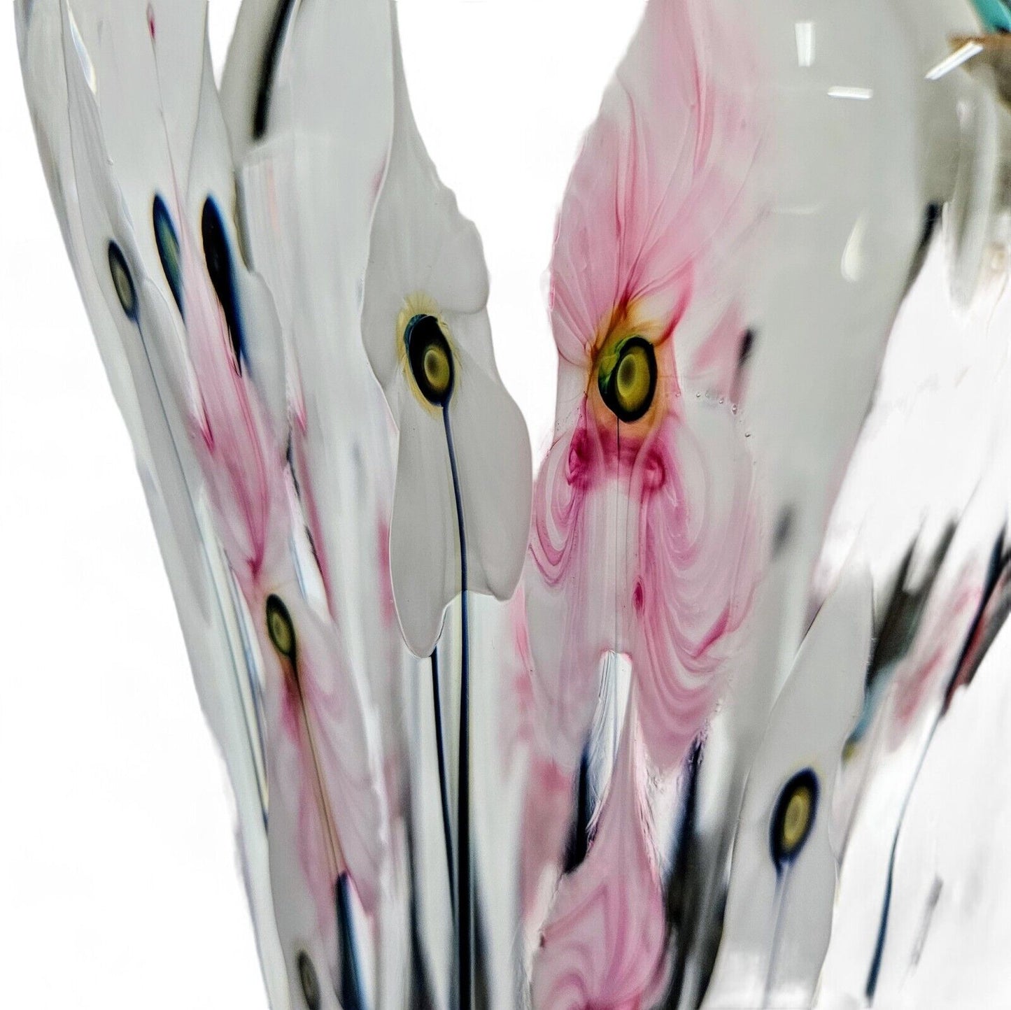 John Lotton Glass Art Vase 15.75 Inches Tall - 25.7 Pounds | Signed and Dated