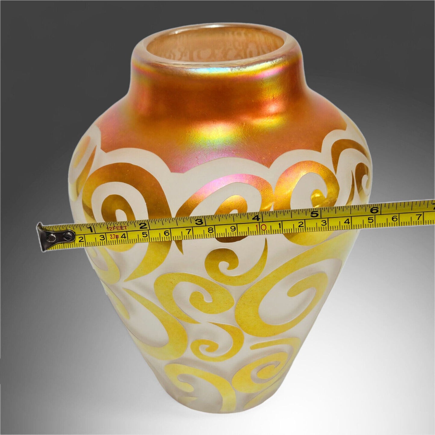 Correia Limited Edition Cameo Glass Art Vase | 77/500 | Blown Glass Vase