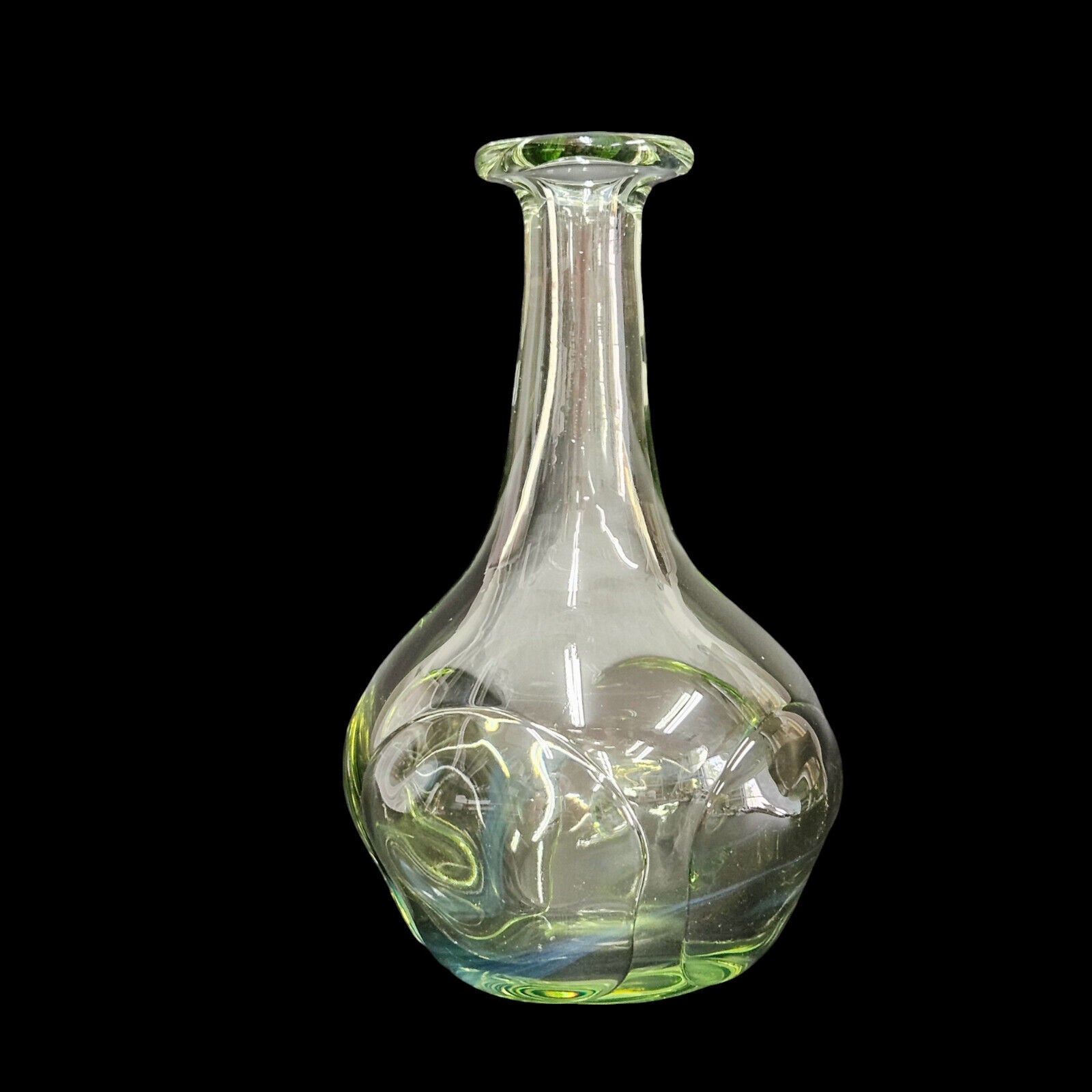 Dominick Labino Blown Glass Art Vase | Signed - Dated 1969 | Rare Vintage Vase