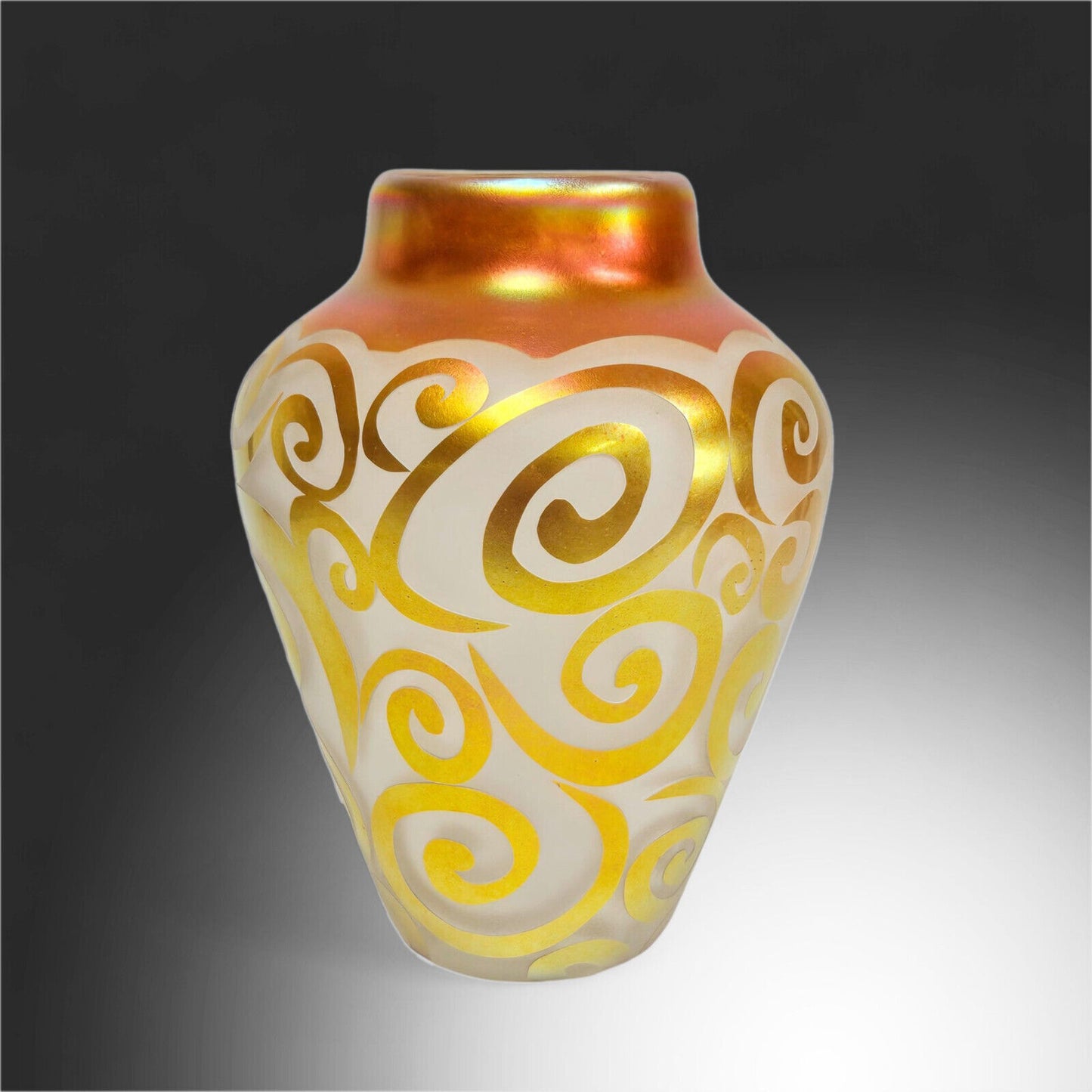 Correia Limited Edition Cameo Glass Art Vase | 77/500 | Blown Glass Vase