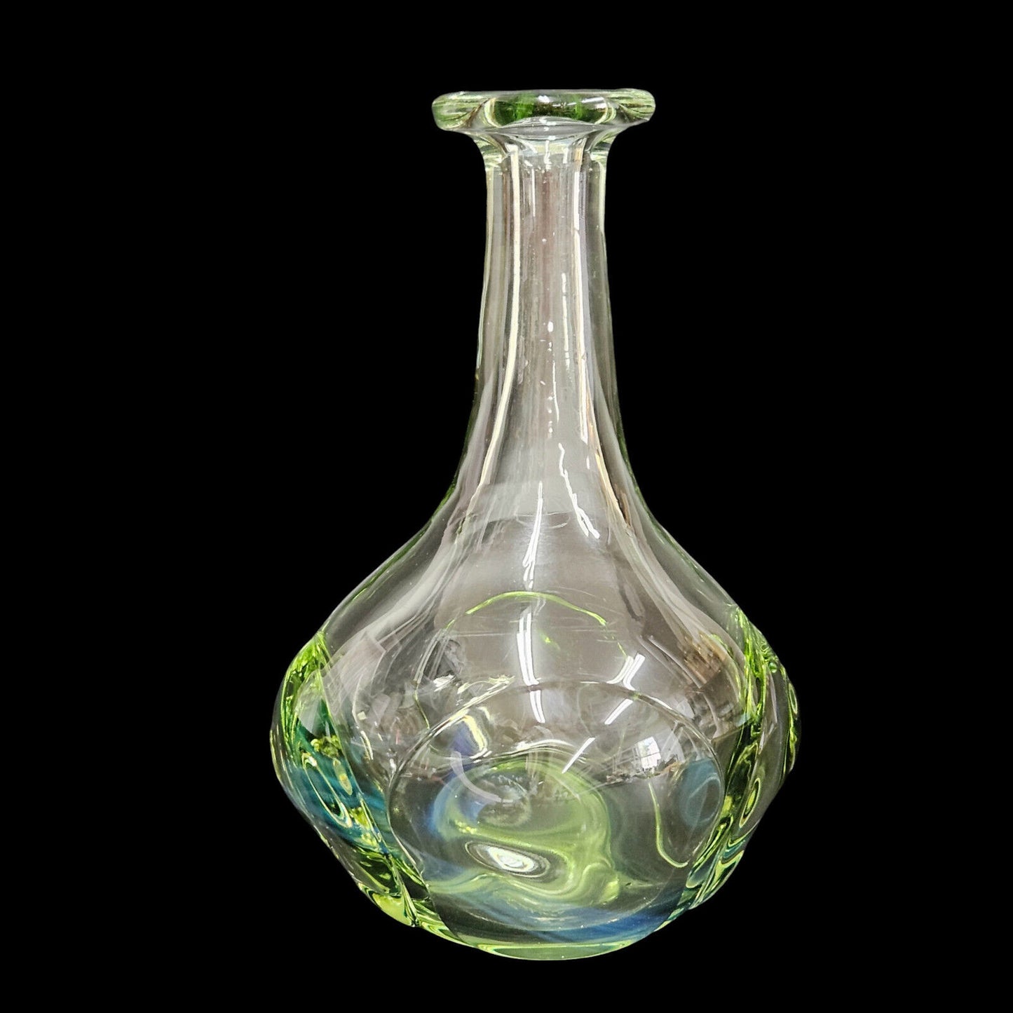 Dominick Labino Blown Glass Art Vase | Signed - Dated 1969 | Rare Vintage Vase