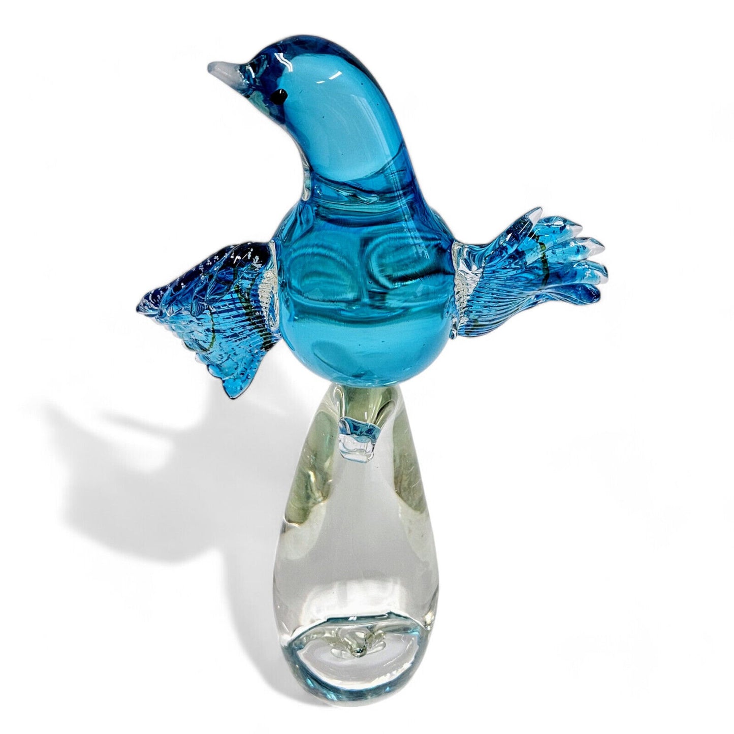 Formia Italy Glass Blue Birds of Paradise | Murano Glass Limited Edition Signed