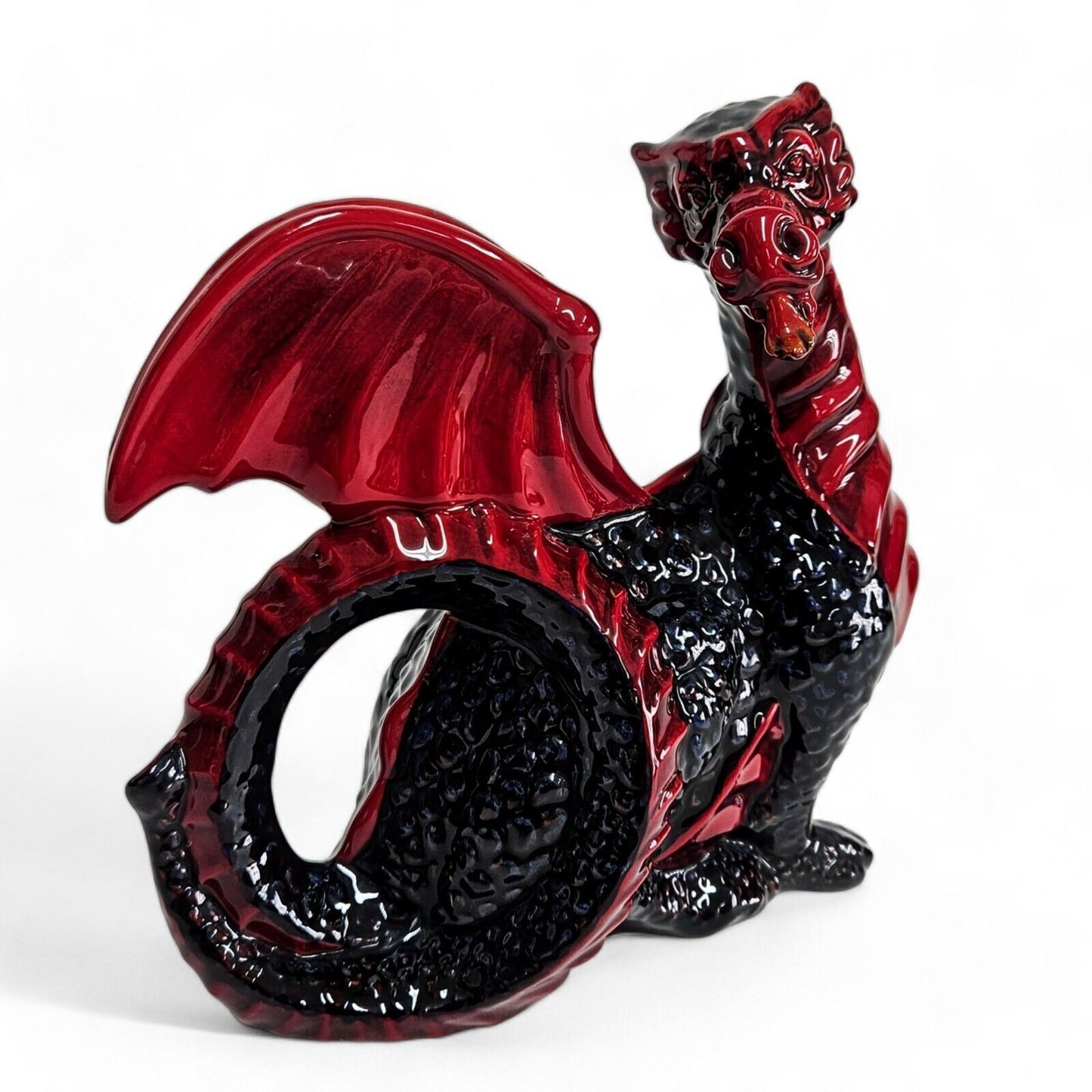 Royal Doulton Flambe Dragon HN3552 Designed and Signed by Robert Tabbenor