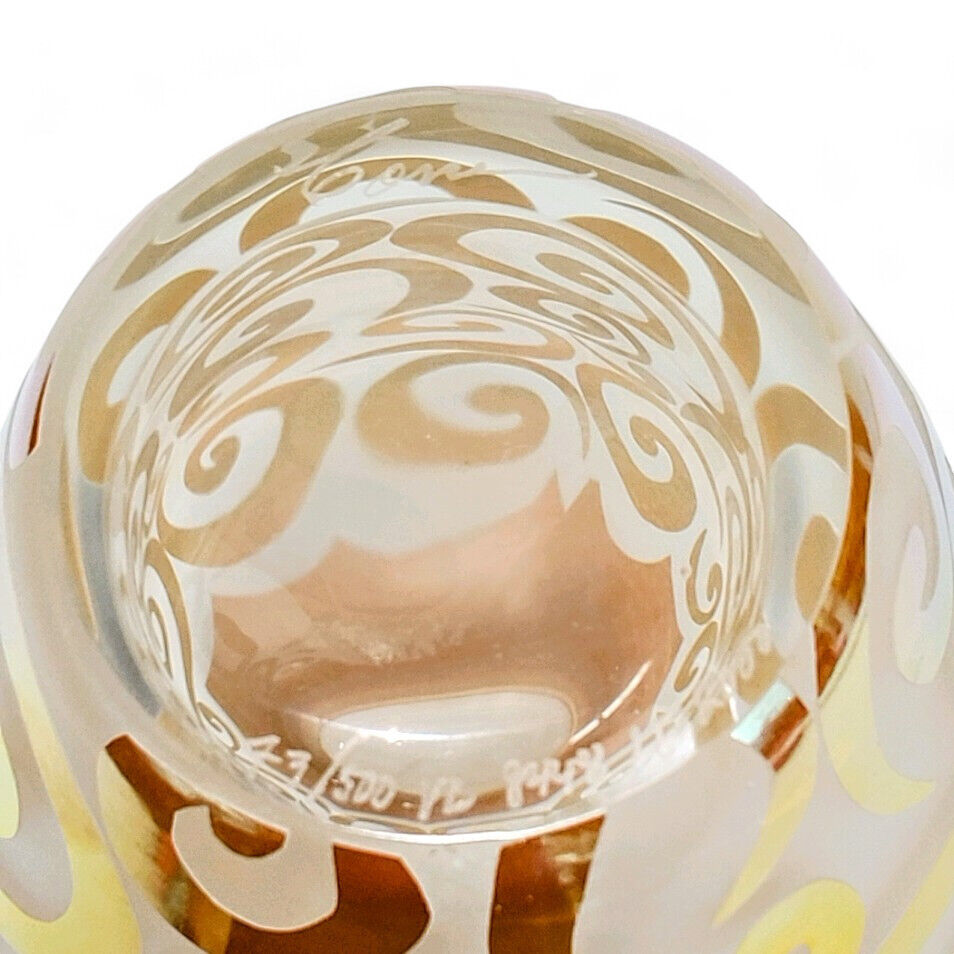 Correia Limited Edition Cameo Glass Art Vase | 77/500 | Blown Glass Vase