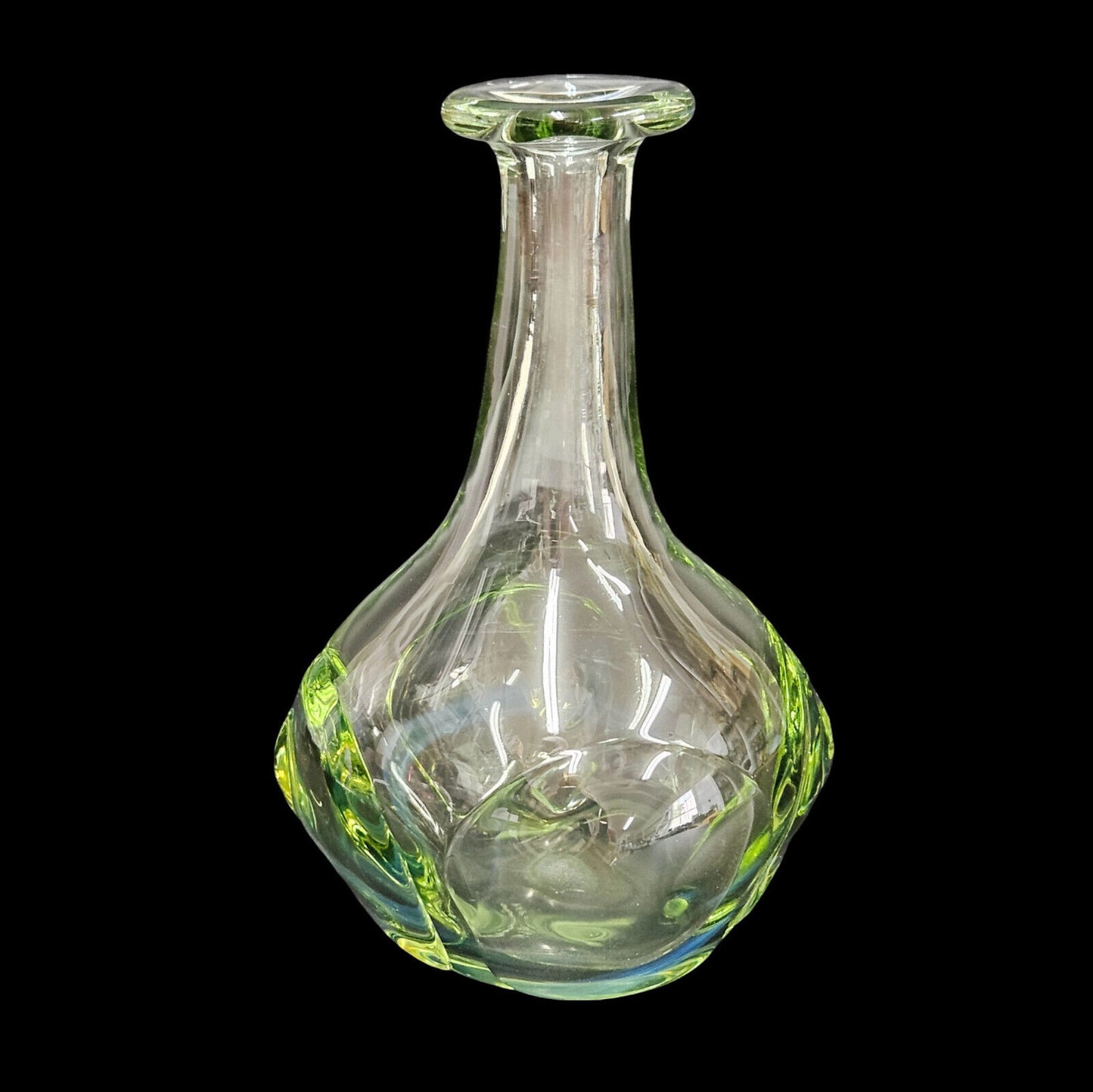 Dominick Labino Blown Glass Art Vase | Signed - Dated 1969 | Rare Vintage Vase