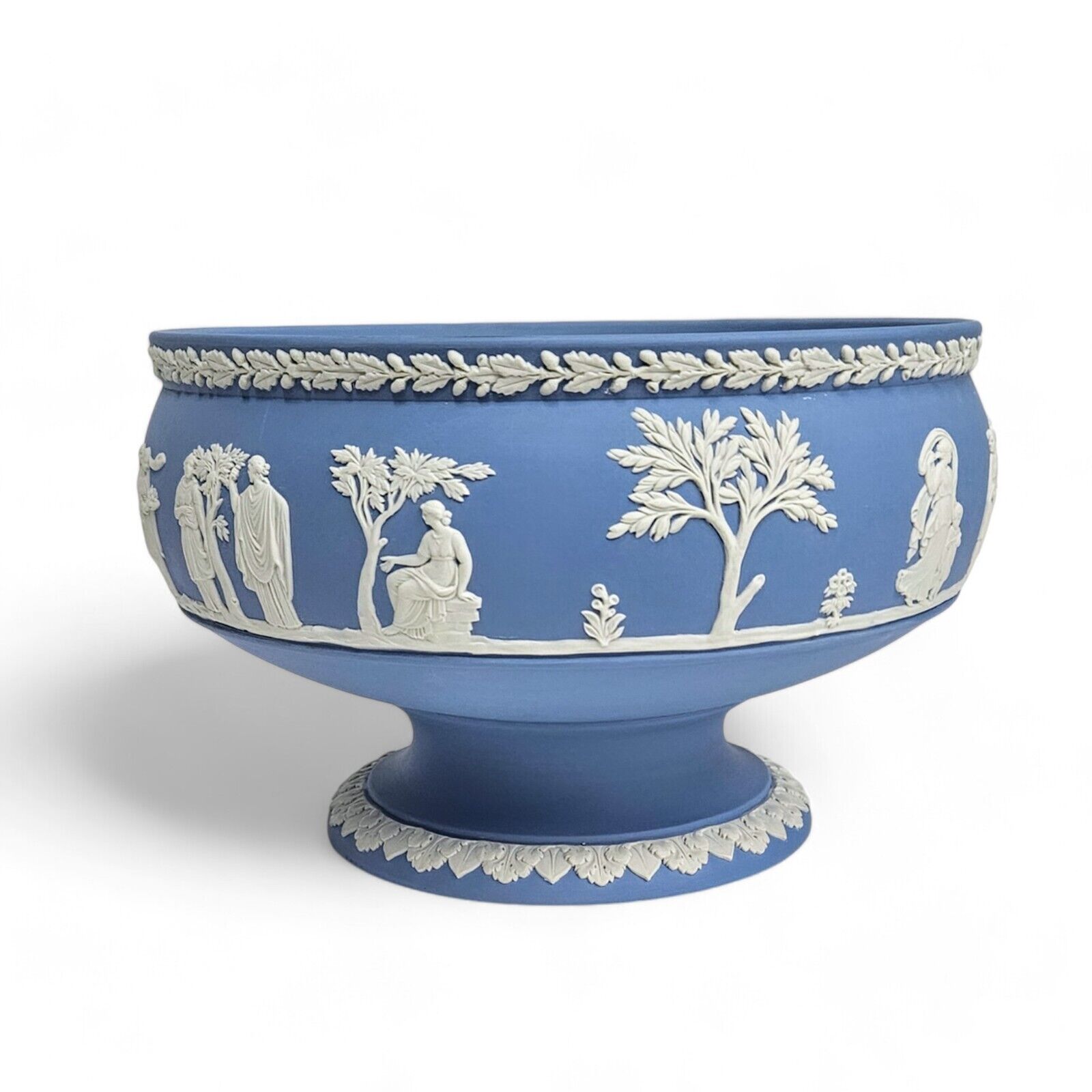 Wedgwood Jasperware England Blue Footed Bowl