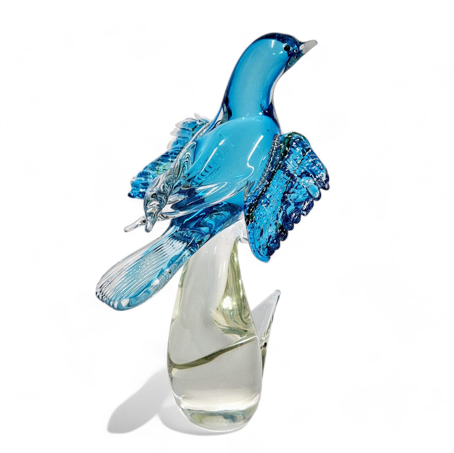 Formia Italy Glass Blue Birds of Paradise | Murano Glass Limited Edition Signed