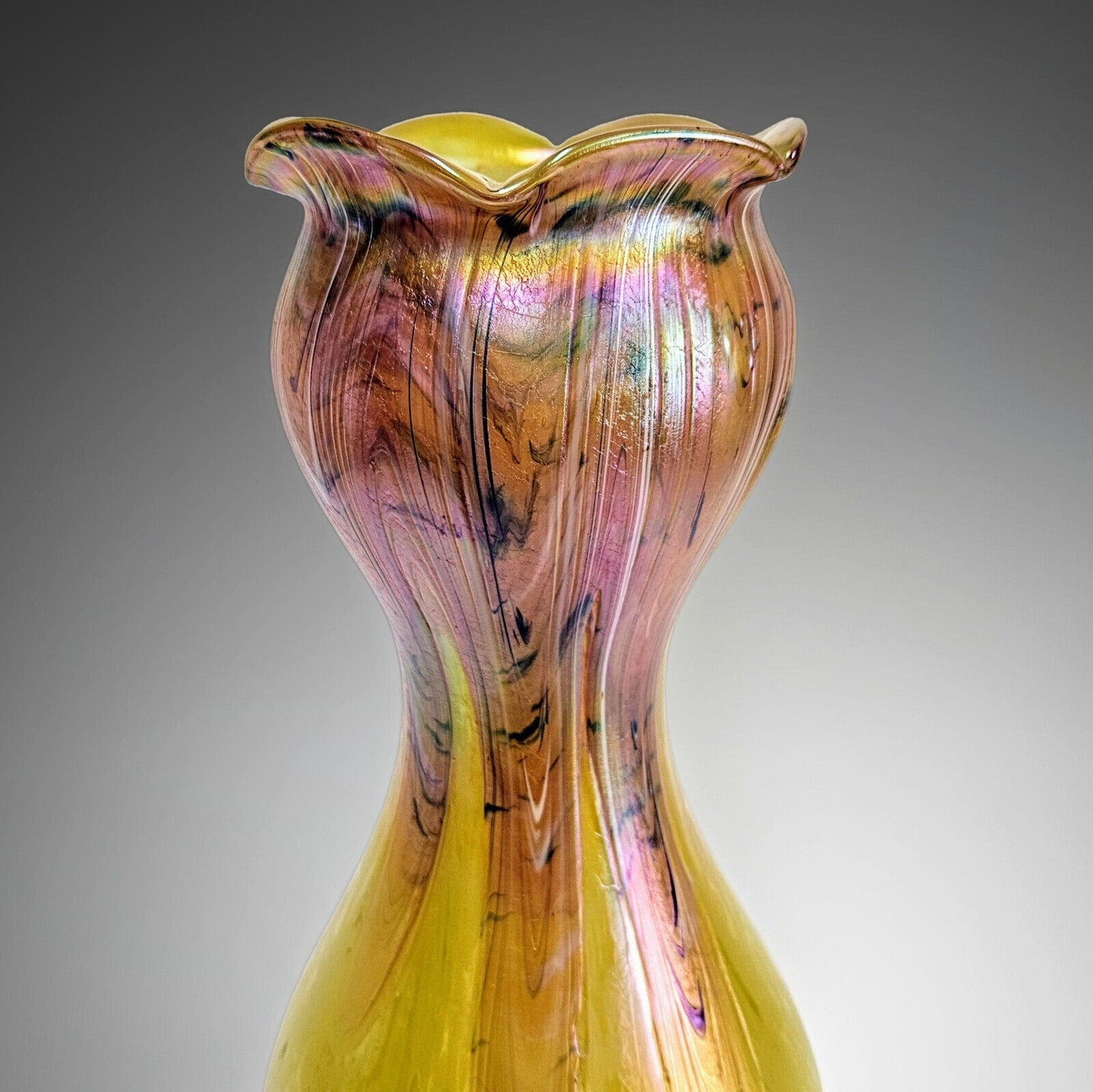 Antique Josef Rindskopf Art Nouveau Vase | Circa 1890 | Bohemian Iridescent