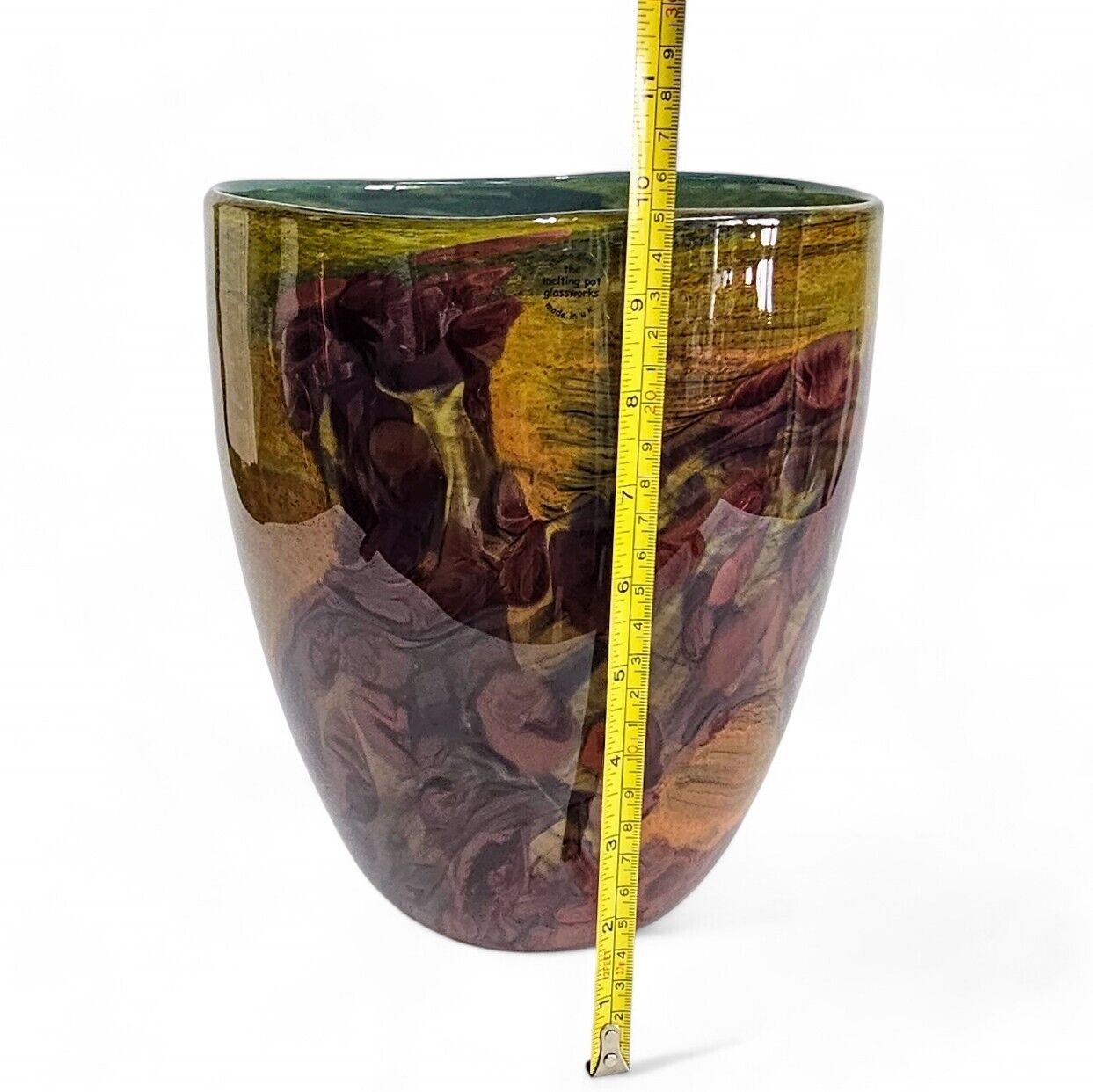 Melting Pot Glassworks  Large Centerpiece Vase | Smith Walker Blown Glass Vase