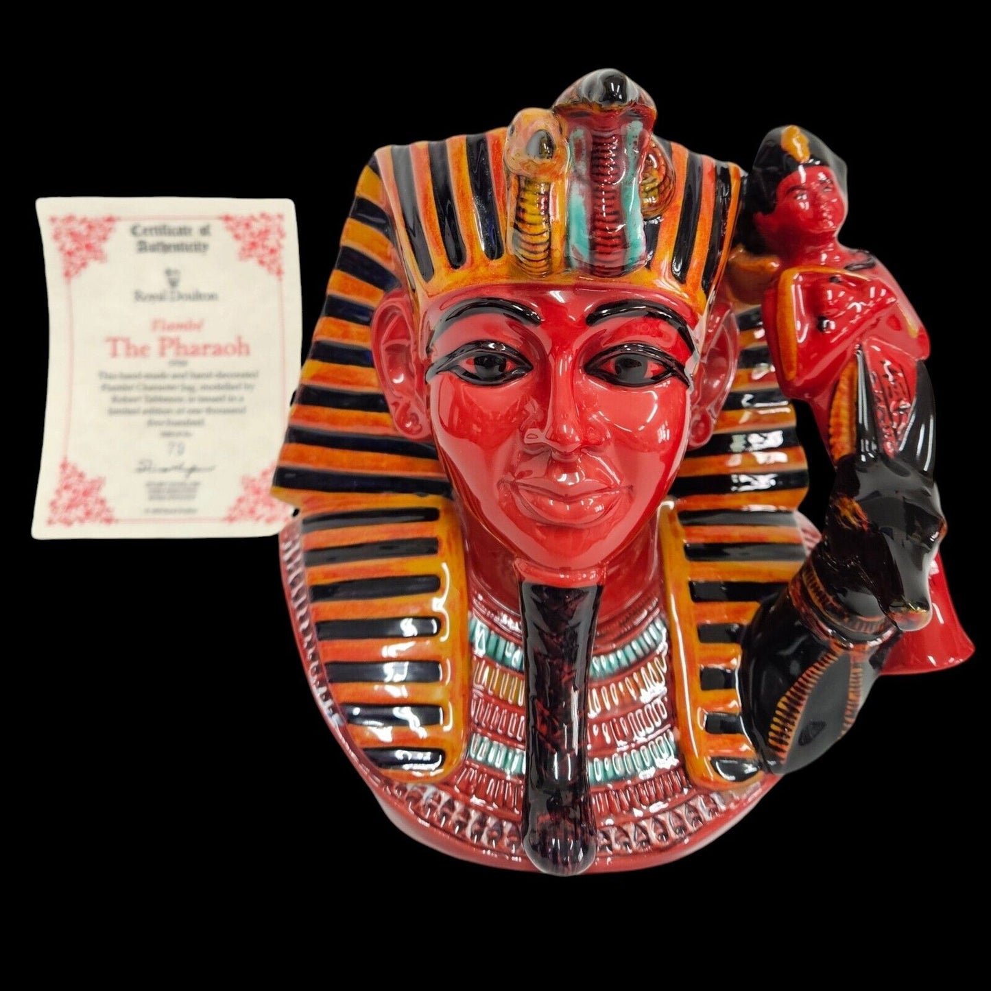 Royal Doulton Limited Edition Flambe The Pharaoh D7028 #79