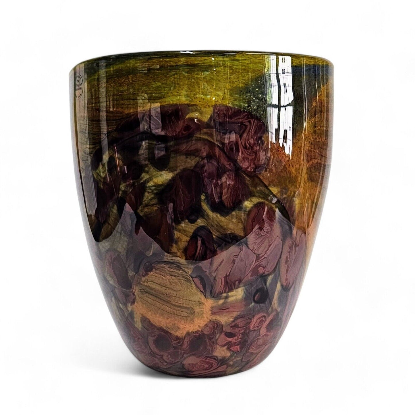 Melting Pot Glassworks  Large Centerpiece Vase | Smith Walker Blown Glass Vase