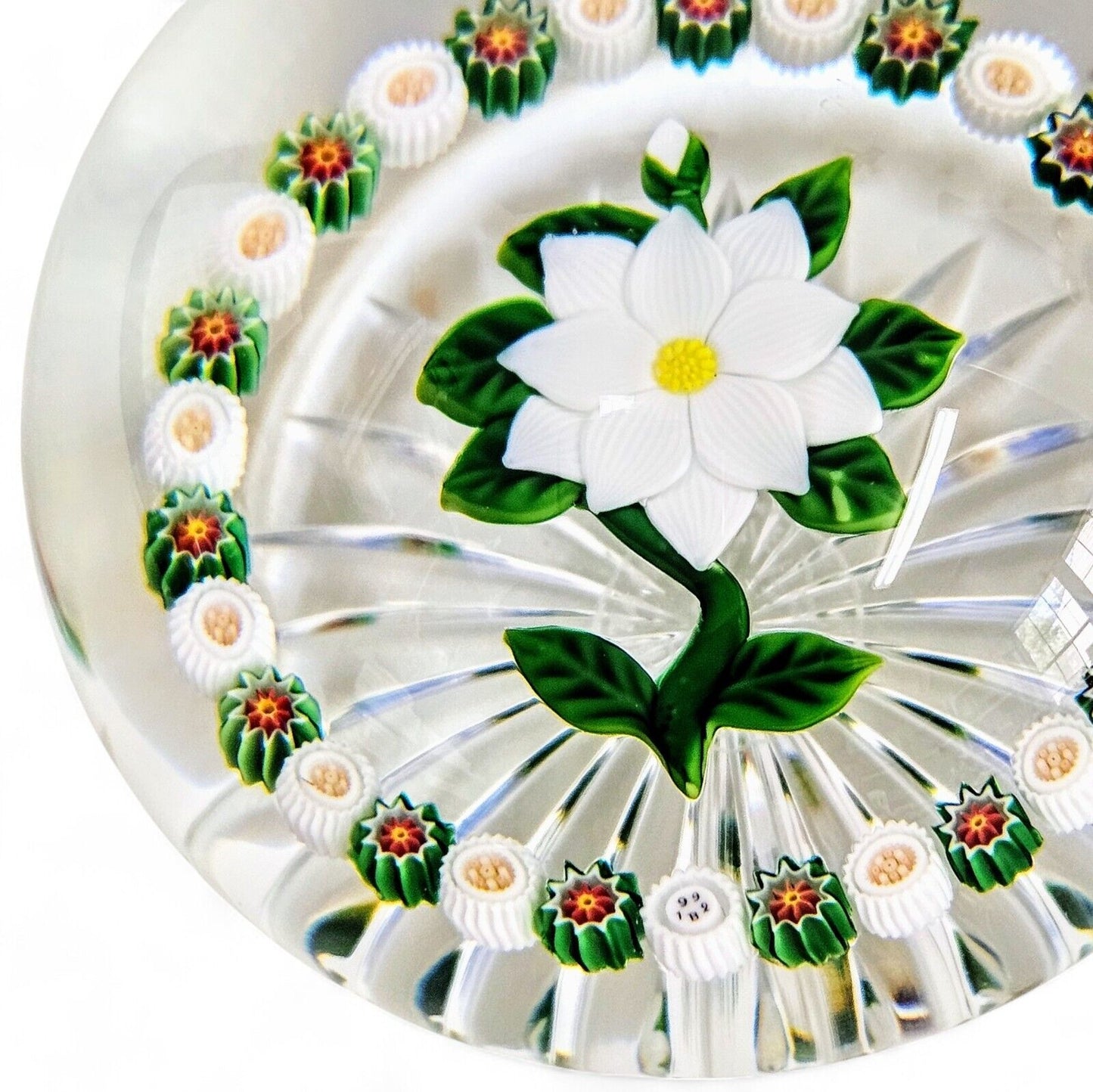 Baccarat Limited Edition Millefiori &  Clematis Glass PAPERWEIGHT 1992 | 51/150