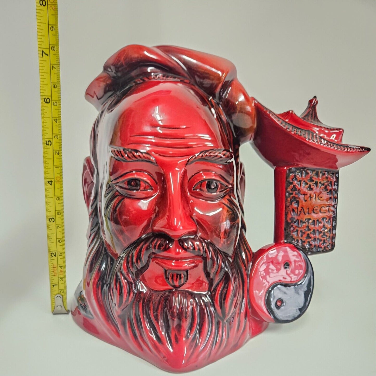 Royal Doulton Limited Edition #462 Confucius Large Flambe Glaze Jug Figurehead