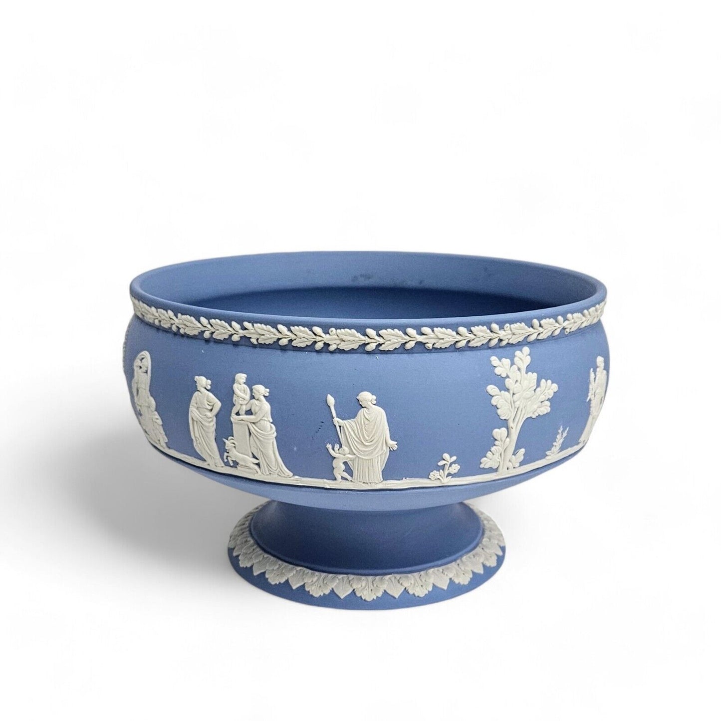 Wedgwood Jasperware England Blue Footed Bowl