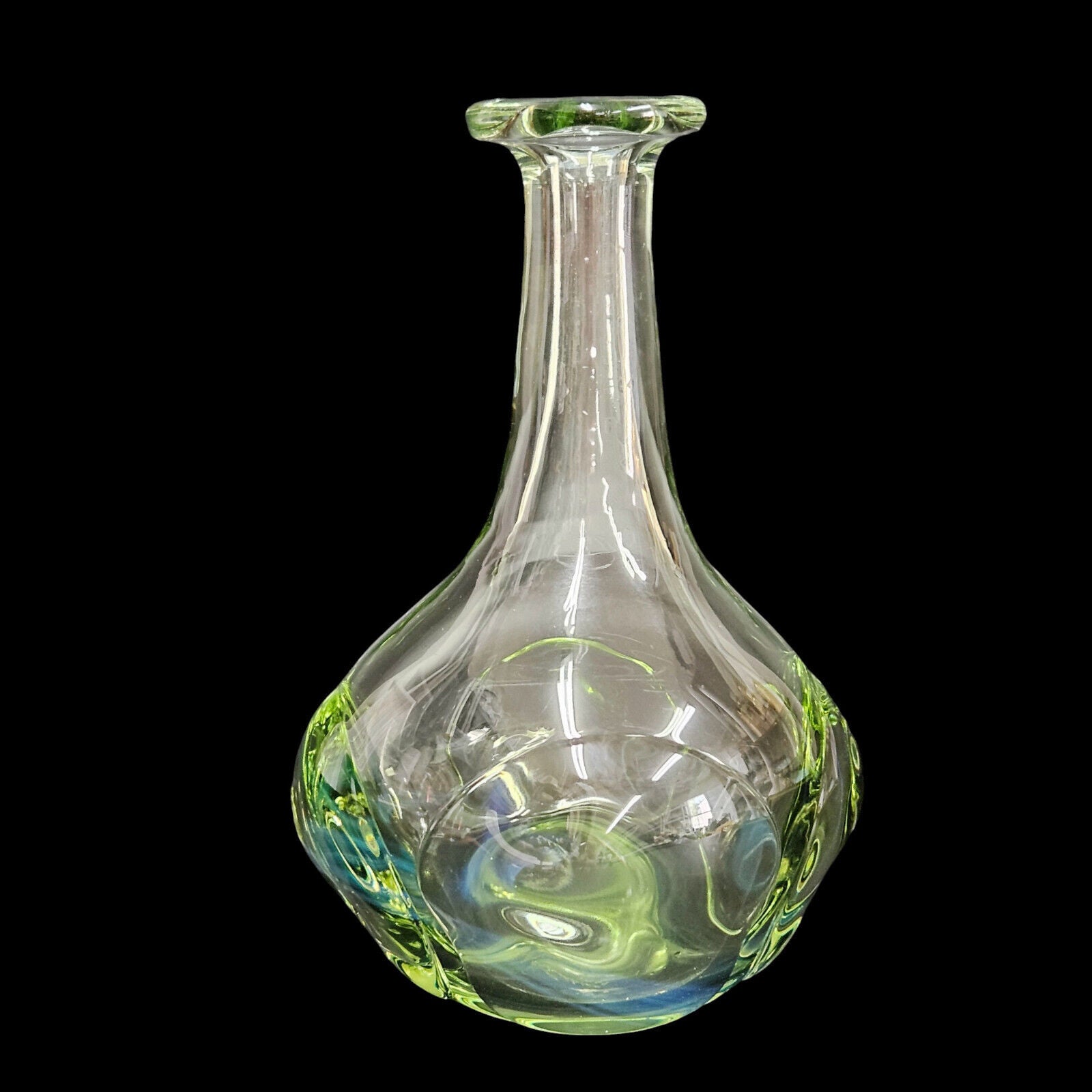 Dominick Labino Blown Glass Art Vase | Signed - Dated 1969 | Rare Vintage Vase