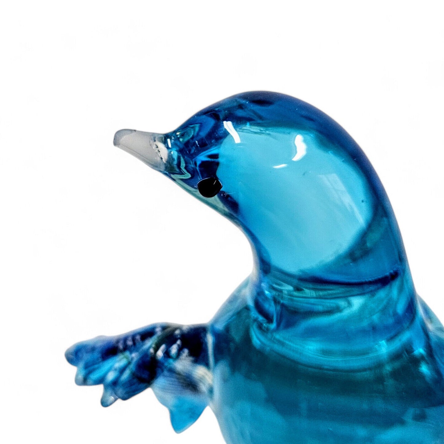 Formia Italy Glass Blue Birds of Paradise | Murano Glass Limited Edition Signed